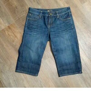 Kut From The Kloth Womens Crop Capri Blue Jeans Mid Rise Size 4